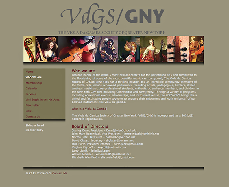 NYC Viola da Gamba Society Home Page